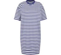 Urban Classics Vestido de té para Mujer de Rayas de Gran tamaño, Blanco/Azul Oscuro, L