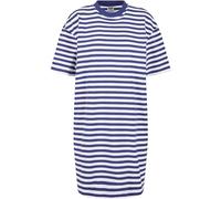 Urban Classics Vestido de té para Mujer de Rayas de Gran tamaño, Blanco/Azul Oscuro, L