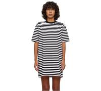 Urban Classics Vestido de té para Mujer de Rayas de Gran tamaño, Negro/Blanco, XL