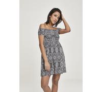 Urban Classics Vestido Ladies Smoked Off Shoulder Dress Negro XXL