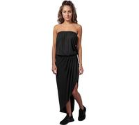 Urban Classics Vestido Ladies Viscose Bandeau Mujer Vestido Largo Negro XXL 95% Viscosa, 5% elastán