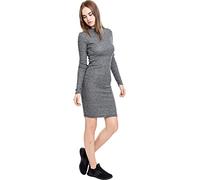 Urban Classics Vestido Mujer Acanalado Mujer Vestido Corto Gris Marengo S