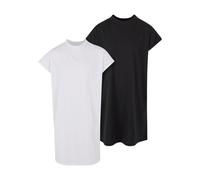 Urban Classics Vestido 'Turtle Extended' negro / blanco 128 negro / blanco