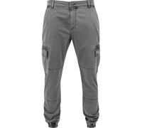 Urban Classics Pantalón cargo Washed Cargo Hombre Gris W38L32 98% algodón 2% elastán Ancho