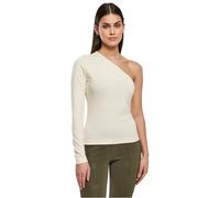 Urban Classics Women's Ladies Asymmetric - Camiseta de Manga Larga (Talla 3XL), Color Blanco, Arena Blanca., XXXL