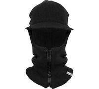 Urban Classics Zipped Balaclava Visor Unisex Gorro Negro 100% poliacrílico