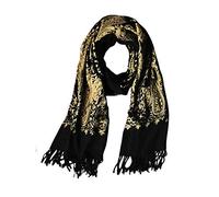 Urban CoCo Bufanda de chal bordada de gran tamaño para mujer, #3-negro, Talla Unica