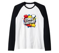 Urban - Cómic Culture 80s 90s Comic Book Graffiti Graphic Camiseta Manga Raglan