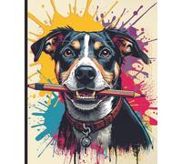 Urban Dog Composition Notebook: Graffiti and Street Art Style, College Ruled, 110 Pages, 7.5 x 9.25 in, Creative Dog Journal