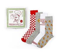 Urban Eccentric A box of four Pizza Themed Novelty Ankle Socks Adult UK Size 6-11