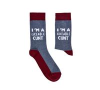 Urban Eccentric Calcetines unisex I'm A Likeable Cunt | Regalo | 1 par | Algodón rico | Calcetines premium | Novedad | Regalos