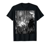 Urban Empyre Satanás en el Concilio Gustave Dore Camiseta Unisex Adultos Pequeño Manga Larga Black Camiseta Diseñada para Jóvenes Adultos, Adultos, Música, Rock, Satánicos