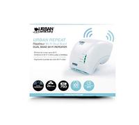 Urban Factory Repetidor WiFi Amplificador de Red - Dual Band con Punto de Acceso Red Extender y Mini Router Alcance Aumento Inalámbrico Frecuencia 2.4 GHz y 5 GHz Velocidad 433 Mbps (Modelo AC750)