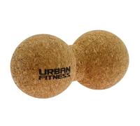 Urban Fitness Pelota de masaje de corcho, doble bola de corcho natural para liberación de la columna vertebral, terapia de tejido profundo, mejora de la movilidad, alivio de puntos de activación