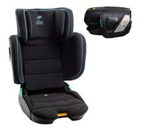 Urban Kanga Wallaroo 2.0 Silla de coche de viaje portátil y plegable Asiento elevador ISOFIX i-Size 100-150cm (Negro/Turquesa)