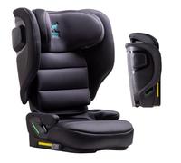 Urban Kanga Wallaroo Up - Silla de coche plegable i-Size (R129) 100-150 cm, Grupo 2/3, ISOFIX, ligera 5 kg, con protección lateral (Negro)