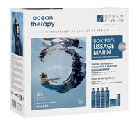 Urban Keratin Ocean Therapy - Estuche de cuidado completo de 6 x 400 ml - Champú aclarante, alisado, champú, acondicionador, máscara, suero, sin perfume, para todo tipo de cabello
