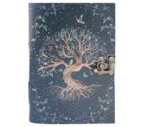 URBAN LEATHER Diario de cuero urbano Vintage Tree of Life para hombres y mujeres para escribir, cuaderno de bocetos, álbumes de recortes, viajes, diario de escritura, páginas gruesas sin forro