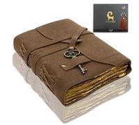 URBAN LEATHER Diario Vintage Encuadernado En Cuero, Regalo Para Hombre Y Mujer, Grimorio Libro De Hechizos De Las Sombras, Cuaderno De Escritura Diario Cuaderno De Bocetos, Páginas Antiguas Sin Líneas