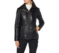 Urban Leather UR-113 SK1 Fashion Chaqueta de Cuero para Damas, Negro (Black), Talla M