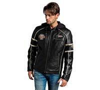 Urban Leather UR-306 Austin Caballero Motorista Negro, Talla M