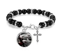 Urban Life Building City Art Deco - Pulsera de cuentas para hombres y mujeres