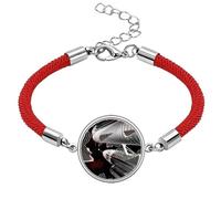 Urban Life Building City Art Deco - Pulsera de cuerda roja de la suerte, hecha a mano