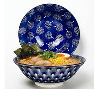 Urban Lifestyle Tazón de ramen Uchiwa 0.8-1.0 L porcelana 1300 °C juego de 2-20 cm tazón de sopa, ensaladera, tazón de ramen japonés, cuencos aperitivos, cuencos cocina, cuenco ramen, bowl