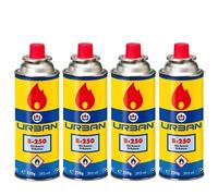 URBAN lighting Dacada 2005 Pack de 4 Cartuchos, Gas Butano Bombona de Recarga de 227 g para hornillos, quemadores, etc
