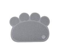 Urban living Alfombra PVC Antipolvo Dog & KATS Forma Pata Gris Claro 60X45CM