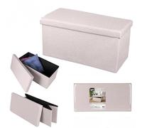 Urban living BANCO DE TELA PLEGABLE KUBE LINO 76X37,5XH37,5CM