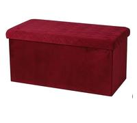 Urban living BANQUETA PLEGABLE KUBE VELOURS BURDEOS 76X37,5X37,5CM