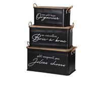 Urban living CAJÓN DE METAL LOFT & METAL X3 S:51X27X27CM M:62X32X32CM L:68X35X35CM