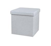 Urban living KUBE FABRIC TABURETE PLEGABLE GRIS CLARO 37,5XH37,5CM