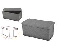 Urban Living KUBE - Tejido plegable (76 x 37,5 x 37,5 x 37,5 cm), color gris oscuro