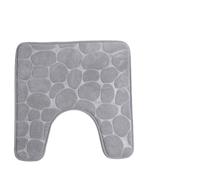 Urban Living Nomad Grey - Alfombra de Contorno para Inodoro (49 x 49 cm)