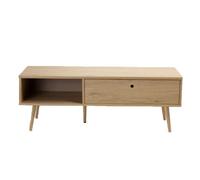Urban living Osaka - Mueble de TV con 1 cajón y 1 nicho, 120 x 39 x 43 cm