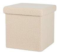 Urban living REPOSAPIÉS PLEGABLE TEDDY BEIGE 37,5XH37,5CM