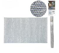 Urban Living SUNNYDAYS Le FARNIENTE - Alfombra Shilo Exterior/Interior, Marfil Plata Azul 160 X 220 CM