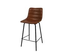 Urban living Taburete DE Bar Efecto Piel Brooklyn Canela 44X47XH66/95CM