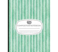 Urban Market Paper: Composition Notebook - Sea Glass Study | Seafoam Stripe Journal | College Ruled | 200 Pages | 7.5 x 9.25 in | Coastal Aesthetic ... Journaling, Writing, or Everyday Notes
