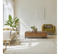 Urban - Mesa de centro de acacia maciza H 35 x B 120 x T 80 cm