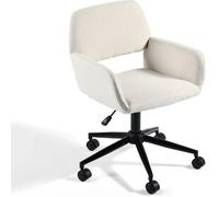 Urban Meuble Silla de oficina escandinava giratoria de tela beige