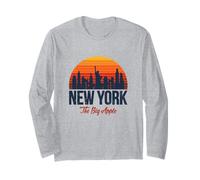 Urban New York City Skyline Graphic tee Shirt, New York City Manga Larga