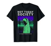 Urban Not Today Society Phonk Retro City Moodwear Aesthetic Camiseta