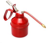 Urban Print Aceitera de Engrase para Taller/Pistola Engrasadora Taller/Aceitera de Metal para Taller, Vehículos, Bici, Moto/Engrasador Manual Metálica con Alargador Móvil Color Rojo