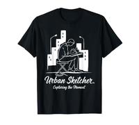 Urban Sketcher Capturando El Momento Artista De Paisaje Urbano Camiseta