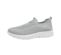 Urban Sporty - Calcetín de punto para hombre, con plataforma acolchada gruesa, sin cordones, para gimnasio, trotar, pasear por la ciudad, uso diario, gris, 39 2/3 EU