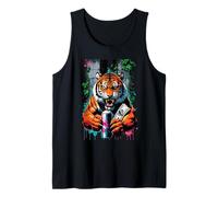 Urban Streetwear Tigre Amantes de los Animales Camiseta sin Mangas
