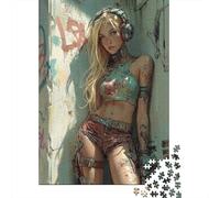Urban Tattoo Girl Rompecabezas Street Style 1000 Piezas Papel Reciclado para Mujeres, Regalos para Hombres Rompecabezas para Adultos Juego Educativo Y Desafiante 38x26cm/1000pcs